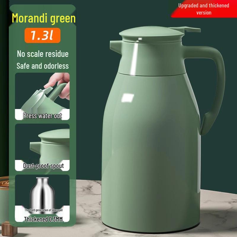 Large Capacity Glass Liner Warm Water Thermos - New Model for Dorms and Homes