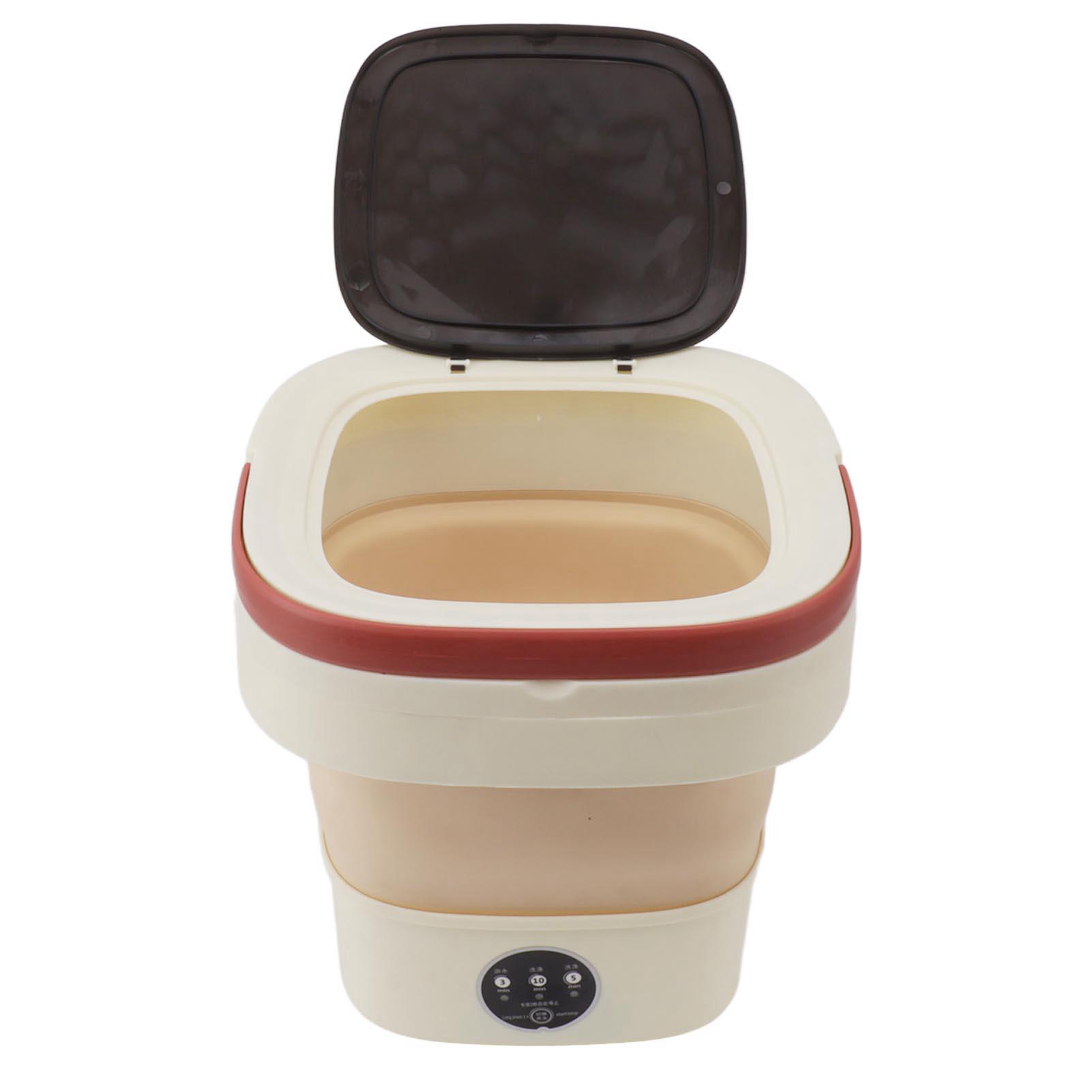 

Складная портативная стиральная машина 6 л большой емкости сушилка для белья ведро для путешествий нижнее белье носки ультразвуковая мини-стиральная машина us хаки