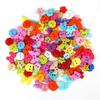 Colorful DIY Jewelry Accessories: Heart, Pentagon, Star, Butterfly, Round Plastic Buttons with Thin Edges