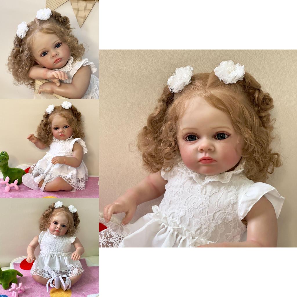 Silicone Reborn Baby Doll 60cm Realistic Vein Details For Collectors And Gift Givers