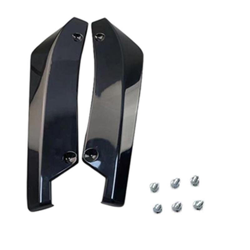 2pcs Rear Bumper Strip Lip Spoiler Diffuser Splitter Scratch Protector Winglets Rear Lip Wrap Angle Splitters Universal