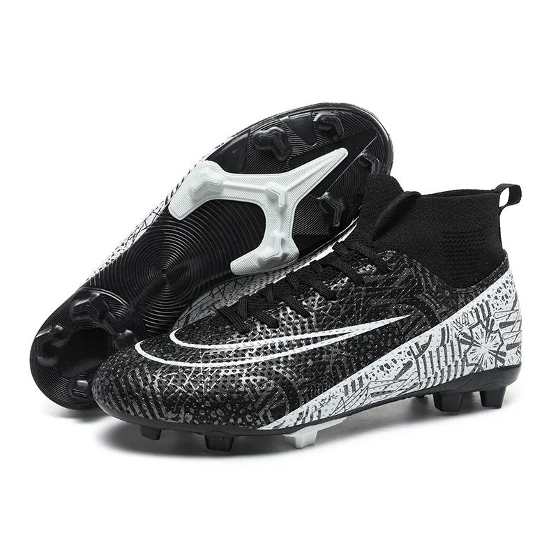 Men Football Boots Society Ultralight Professional TF/FG Training Soccer Shoes Long Spikes Sneakers Top Quality Football Shoes