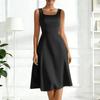 Women's Square Neckline Sleeveless A-line Dress