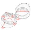 Motorcycle Turn Signal Light Bezels Lens Cover Visor Trim Rings Part For Harley Touring FLHR FXRT Sportster XL Dyna Softail FLHX