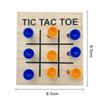 Holzspielzeug Mini-Schachtisch Spielbrettspiel Tic-Tac-Toe-Stiftbrettspiel Freizeit-Interaktionsspielzeug für Kinder Kampfspiele