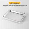 NaiDuo Retro Distressed Stainless Steel Rectangular Tray