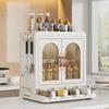Spice Rack Organizer Food Pantry Cabinet for Bathroom Countertop Living Room