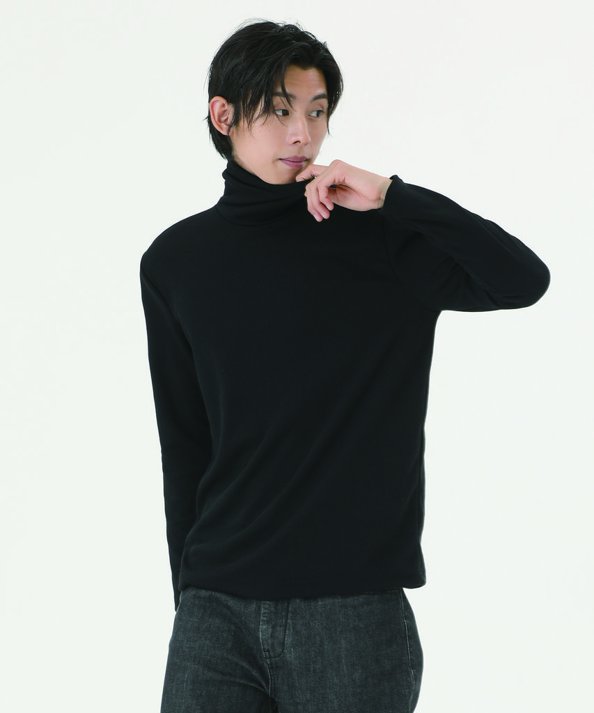 PEPPERSEASONING Turtleneck Knit Black