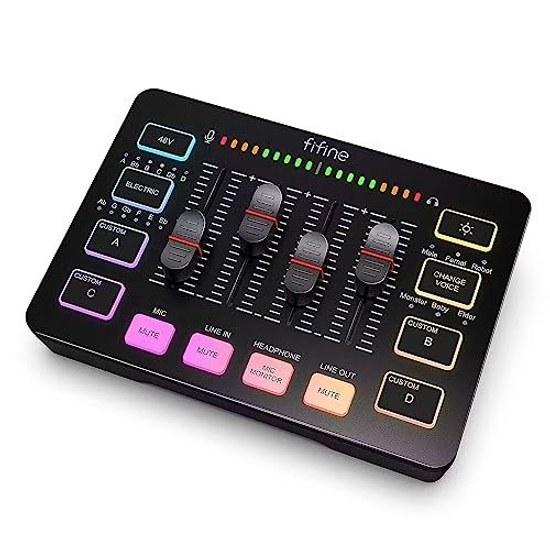 FIFINE Audio Interface XLR AUX