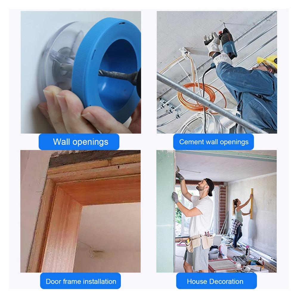 5pcs/2pcs Anti Vibration Drill Dust Bowl Silent Washer Hole Saw Dust Bowl  Drywall