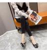 2022 Autumn Bow-Accented Pointed Toe Soft Wedge Heel Shoes