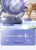 Compact Silent Night Light & Dual-Use Electric Fan - Portable Wall/Desktop Folding Design