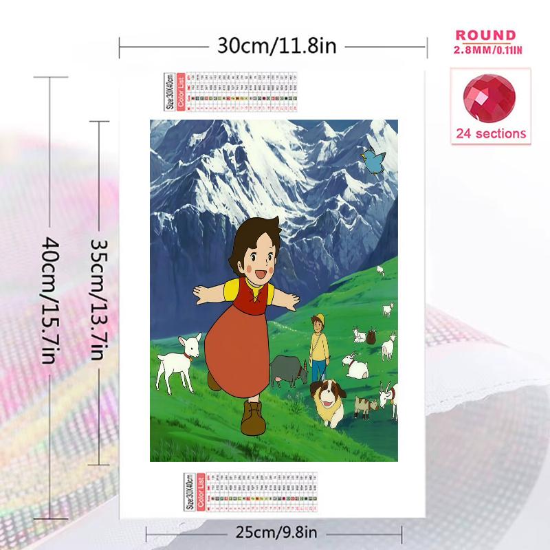 Heidi Alpine Adventure 100% Round Full Drill 5D DIY Diamond Painting Embroidery Cross Stitch Rhinestone Decor