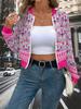 Ladies Casual Ethnic Graphic Fashion Zip Jacket