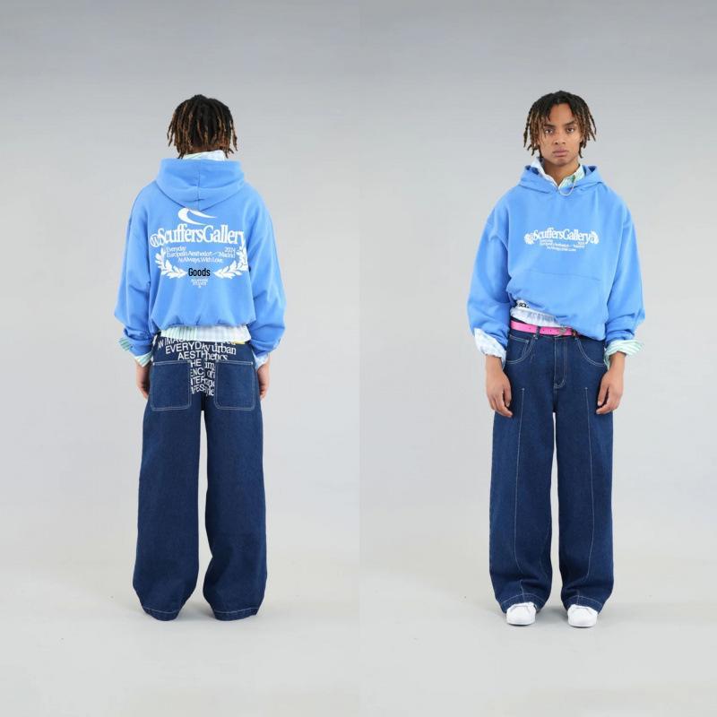 Unisex Trendiger Lockersitzender Amerikanischer Buchstaben Hoodie