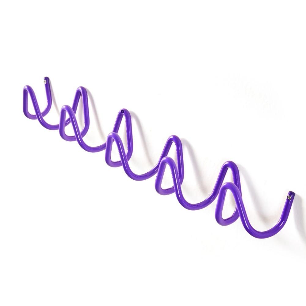 Wellenförmiger Metallwandhaken Wasserdichter an der Wand montierbarer Kleiderhaken für die Türrückseite Platzsparend Feuchtigkeitsbeständiger Schlüsselhakenständer Handtücher