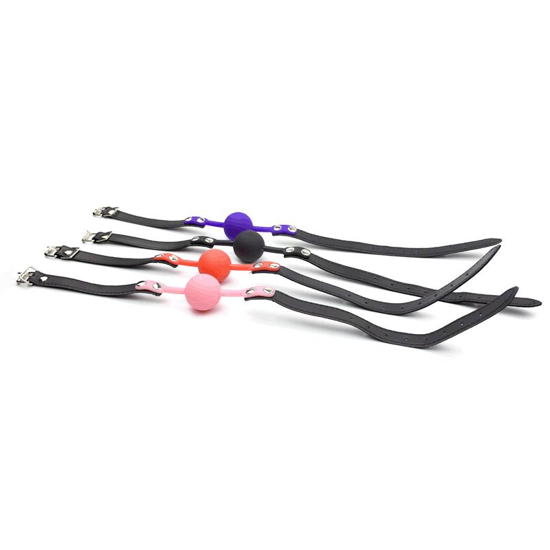 Silicone Deep Throat Oral Ball Gag for Adult Slave Training