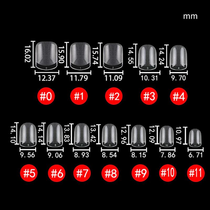 240 sztuk w pudełku Xxs Ultra-krótkie półmatowe paznokcie, odpowiednie do krótkich i małych paznokci, ultracienkie i bezszwowe sztuczne paznokcie