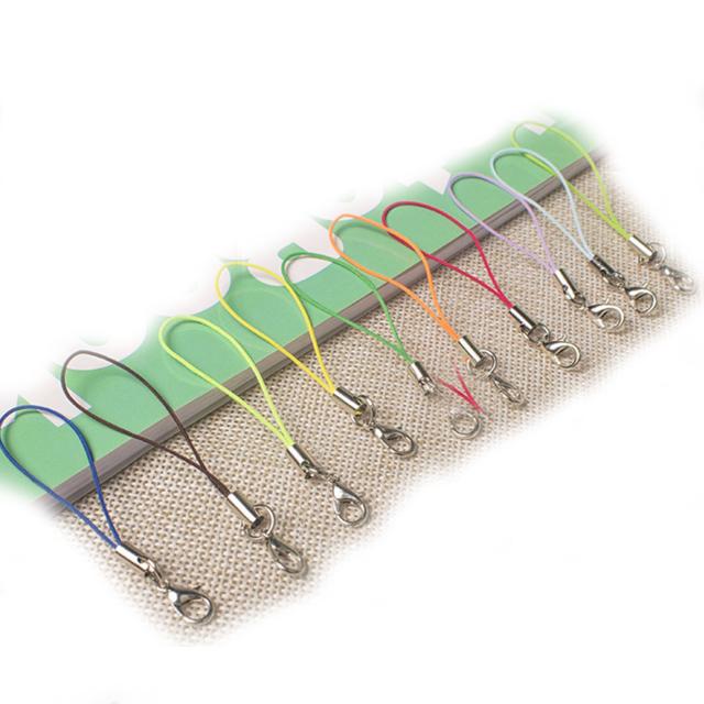 Custom Hot Selling Colorful Wear-Resistant Strap Short Rope Lobster Clasp Lanyard Creative Lanyard Keychain