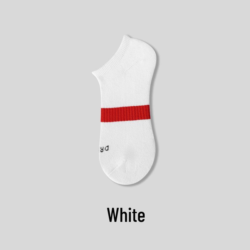 Men s Trendy Waist-Cinching Combed Cotton Terry Sport Socks (Ankle Length, LR Design)