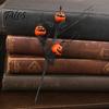 Fake Pumpkin with Black Branches Artificial Stems, Halloween Branch Maple Leaves, Bouquet Flowers Gothic Floral Arrangement for Vase, Indoor