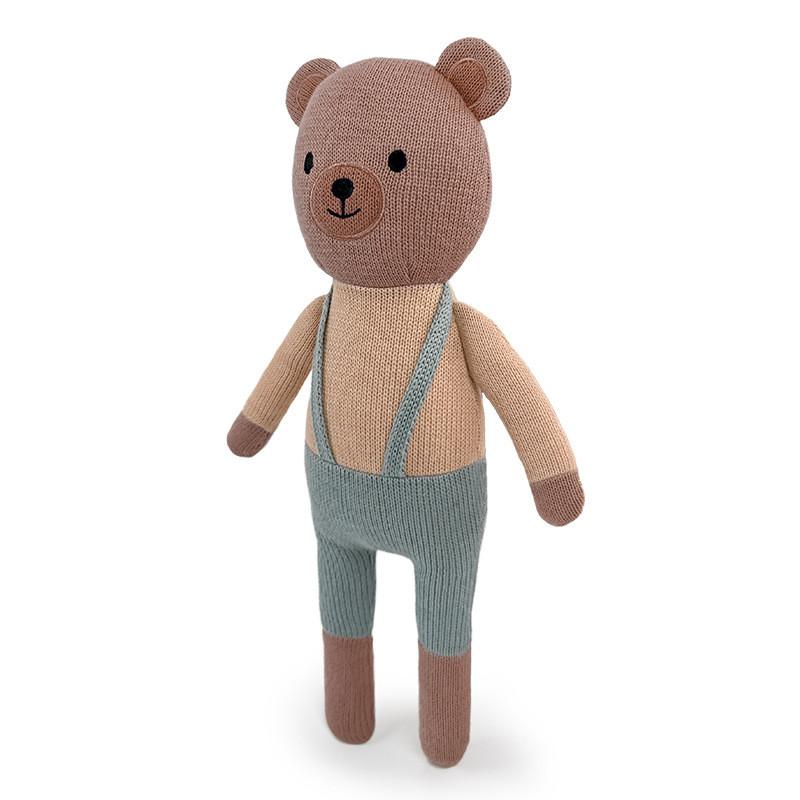 

Knitted Rabbit Bear Cat Plush Toy With Wearable Clothing For Kids And Collectors Bear