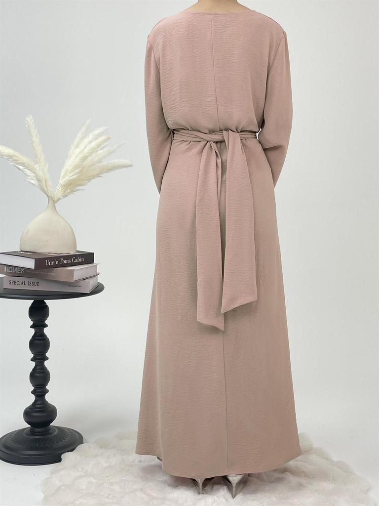 Elegant Lace-up Evening Gown - Slimming Bodycon Dress for Muslim Women In Dubai, Middle East & Turkey