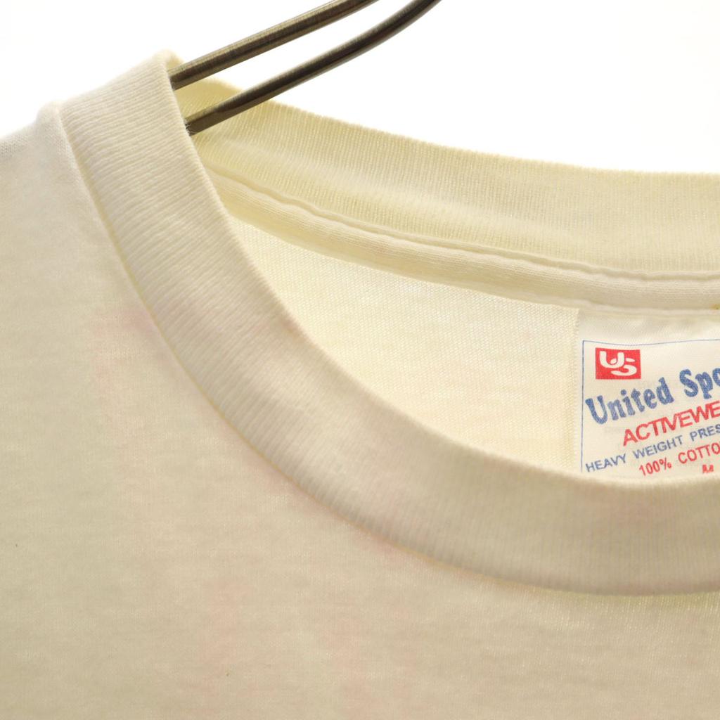 United Sports 90s Made In USA Old Short Sleeve T-shirt M White Men's Used