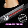 BFPQY1 2Pcs Car Seat Safety Belt Soft Covers Shoulder Pad Badge Interior Accessories For VW Golf Polo Passat Tiguan Beetle Jetta Touran