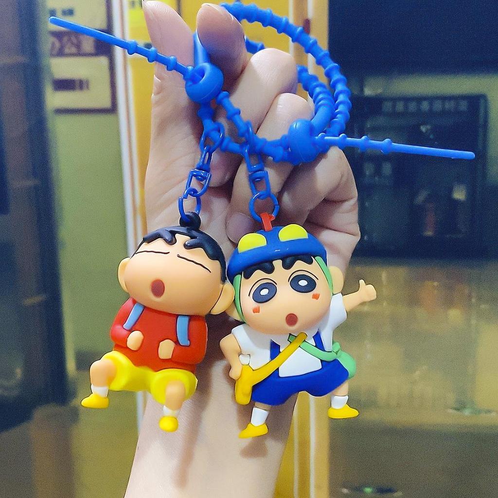 Crayon Shin-chan Cartoon Keychain: Couple Backpack Pendant & Small Gift