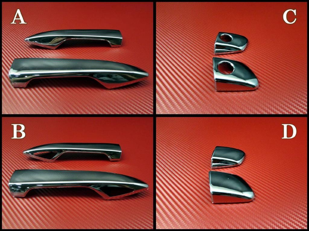 BRIGHTZ GS300h AWL10 Chrome Door Handle Cover Knob Full Cover Type GS GS300 300 AWL L10 10 16045 RX270-NOBU-FS-A1B1C1D2