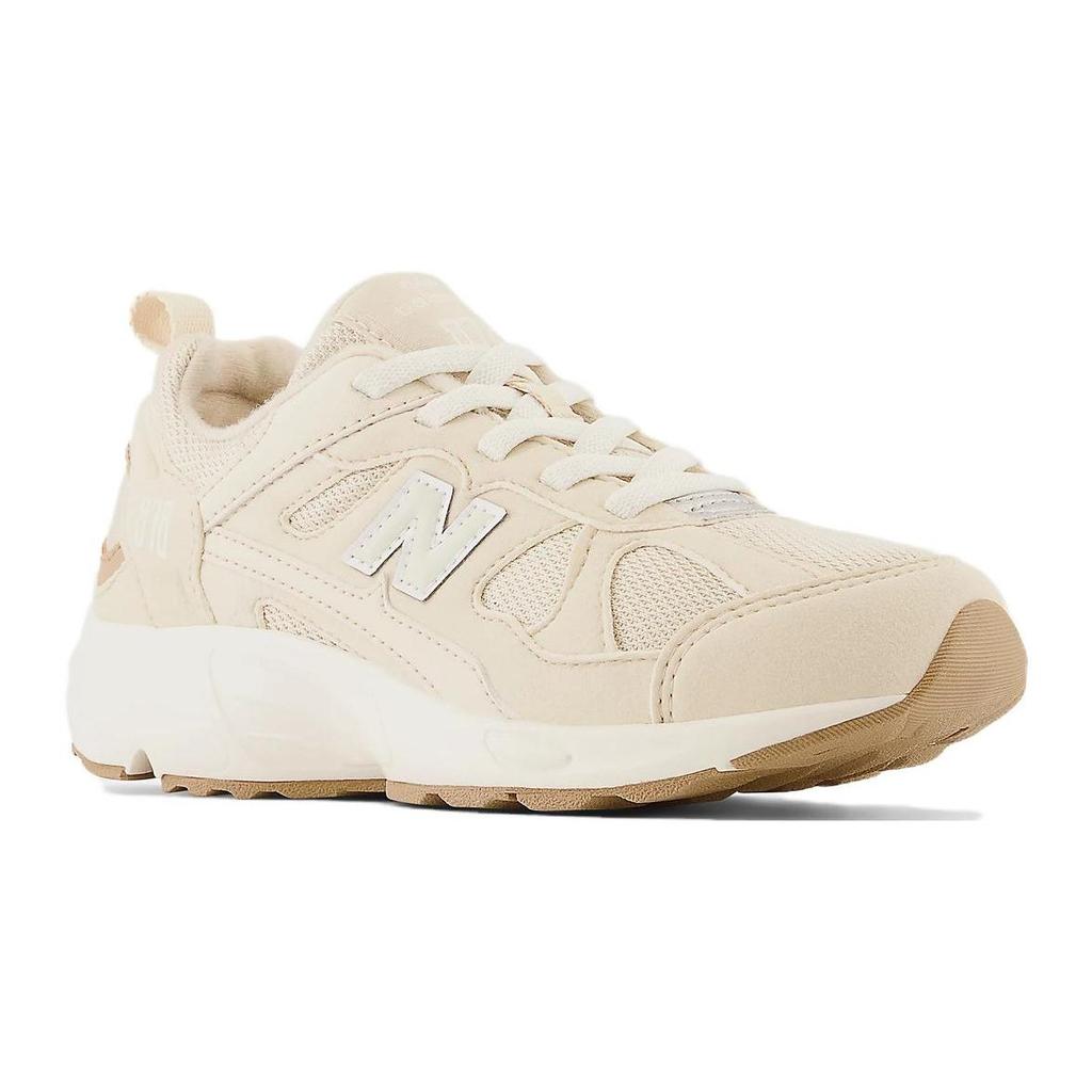 New Balance Scarpe da Ginnastica Casual Basse Traspiranti Versatili Comfort per Bambini 878 Beige PV878EC1