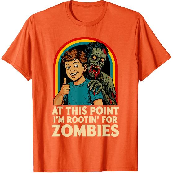 Zombie Men Women Kids Funny Halloween T-Shirt