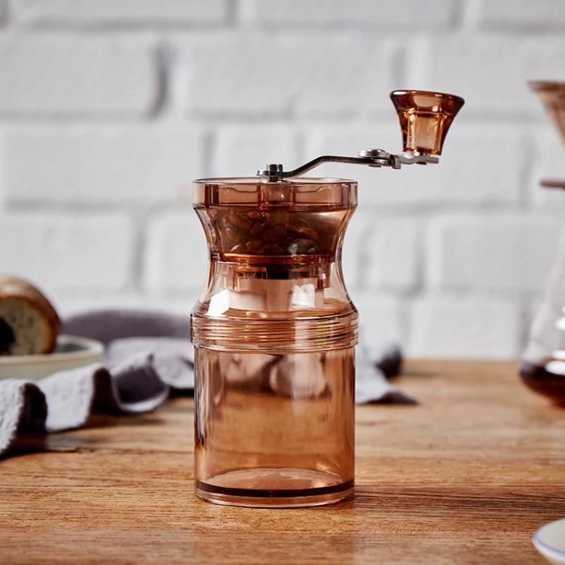 Handkurbel-Kaffeemaschine für den Haushalt, tragbar, Mini-Kaffeemühle, Espresso-Zubehör, Schleifen, manuelle Werkzeuge, Barista