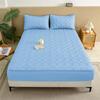 HOMZY Waterproof Mattress Topper with Elastic Band Quilted Protector Pad Bedspread Winter Mattress Cover