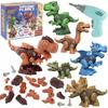 Construction Blocks Dinosaurs Large Set for Screwing Figures + Screwdriver