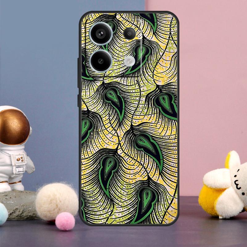 African Wax Print Design Case For Xiaomi Redmi Note 14 9 10 11 12 13 15 Pro Plus Redmi 15 15C 14C 10C 12C 13C Cover