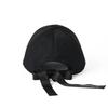 Monseuteoji Ribbon Wide Ball Cap Black Mc24Rbb-188