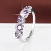 French Luxury Zirconia-Inlaid Pure Copper Women's Ring