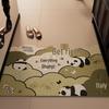 Cartoon Mimi Non-Slip Door Mat - Easy Clean, Dirt-Resistant, Cuttable Silk Loop Foot Pad for Home