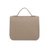 Women's Genuine Leather Cowhide Handbag - Simple, Solid Color, Handmade Messenger Bag