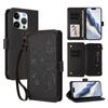 Butterfly Love Flower Multi-card Zipper Wallet Leather Phone Case