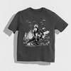 Jesus Riding Dinosaur Tshirt Funny UFO Graphic T Shirts Woman Man Offensive Cool Shortsleev Casual Outdoors Cotton Tops Tees