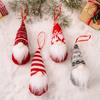 Knit Christmas Gnome Ornaments Set - Faceless Doll Tree Hanging Decor for Holiday Home & Festive Forest Theme