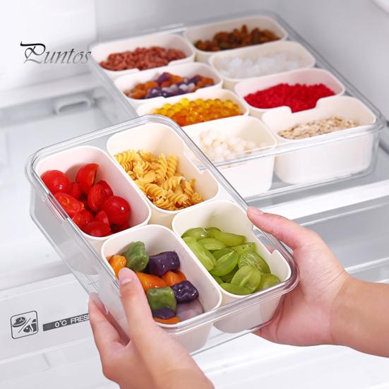 Snack Box with 8 Compartments Space-Saving Snack Plate for Sweets Nuts Fruit Storage Snack Tray Versatile Snack Organizer