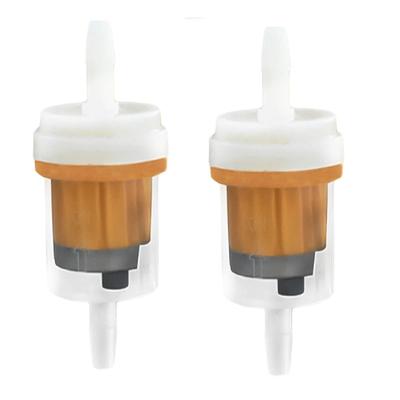 Universal Fuel Filter Set of 2 Fits Hose ID, Proof Construction, Fits Gasoline,