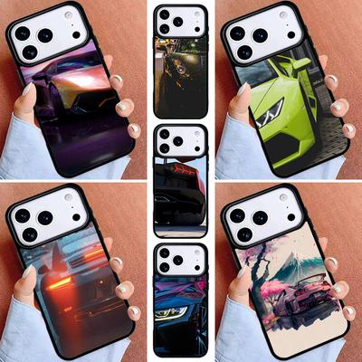 Cool Sports Car Phone Case for iPhone 16e 15 14 13 12 17 Pro Max Plus Air 17pro Cover Coque