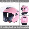 Universal All-Season Electric Helmet with Anti-Fog & Warmth, Dual Visors, for Men & Women