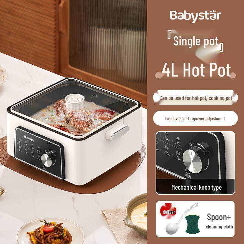 Multi-Functional Electric Steamer Pot with Large Capacity and Smart Keep Warm Feature