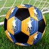 Mansfield Town Soccer Ball Size 5 Colorful Machine Stitched PVC Competition Ready Durable High-Bounce